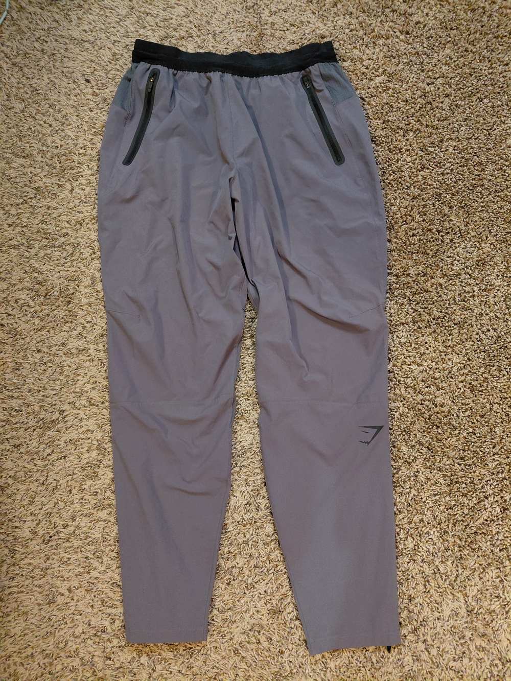 Gymshark Men's Gray Training Joggers with Black Waistband